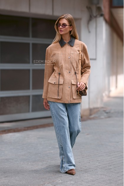 замшевая куртка рабочего