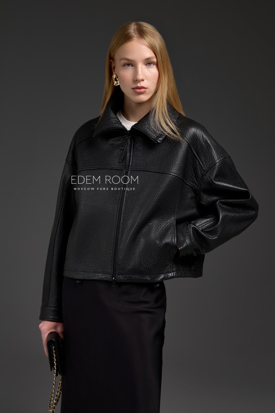 короткая куртка из натуральной кожи Joomba