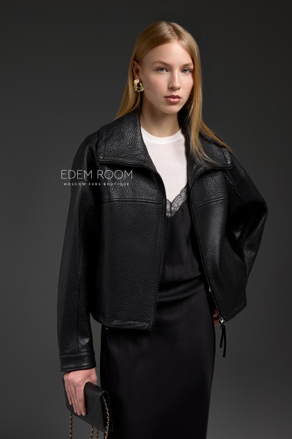 короткая куртка из натуральной кожи Joomba