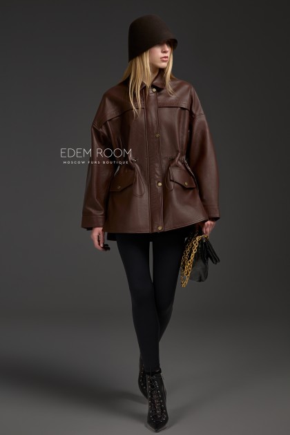 кожаная куртка - парка