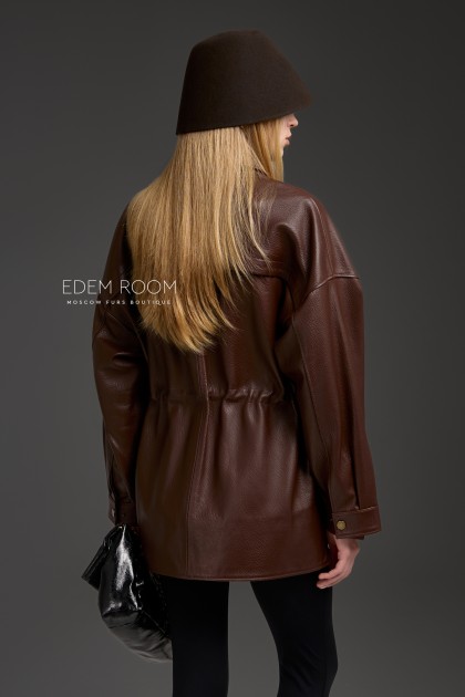 кожаная куртка - парка