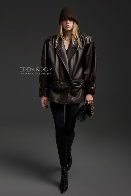 кожаная куртка- пиджак
