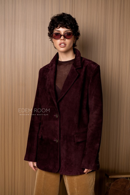 замшевый пиджак