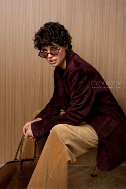 замшевый пиджак