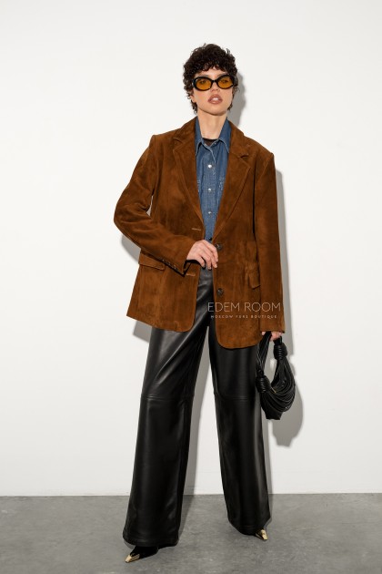 пиджак из замши