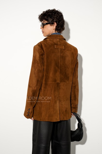 пиджак из замши