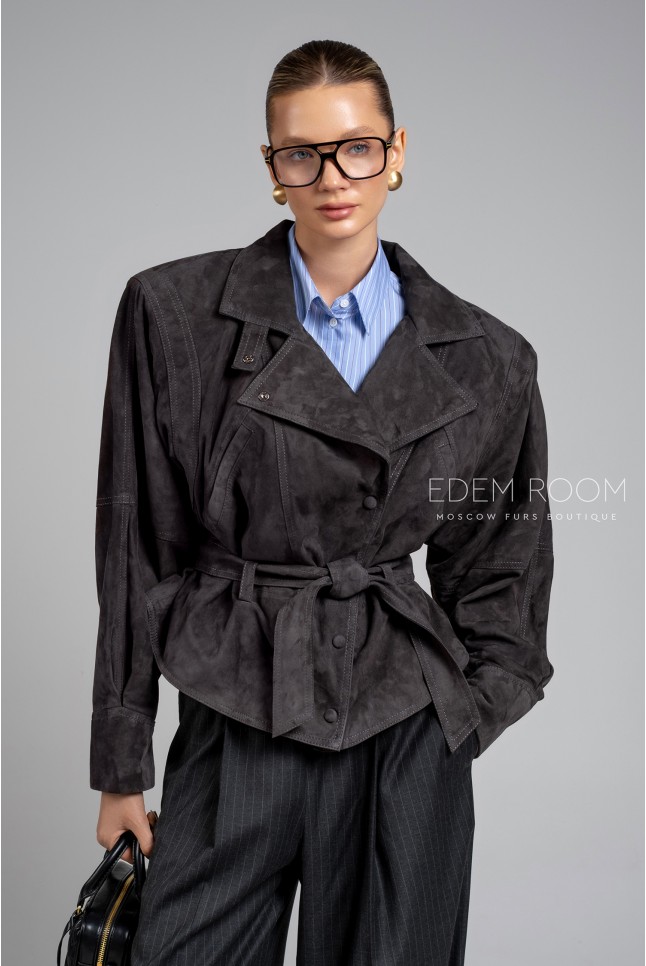 стильная куртка из испанкой замши стильная куртка из испанкой замши