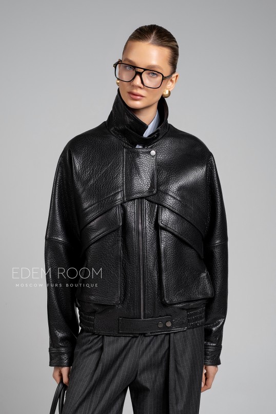 кожаная куртка женская
