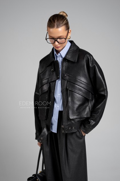 кожаная куртка женская