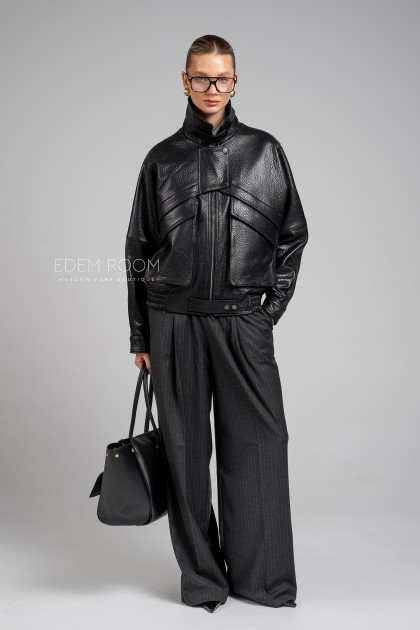 кожаная куртка женская