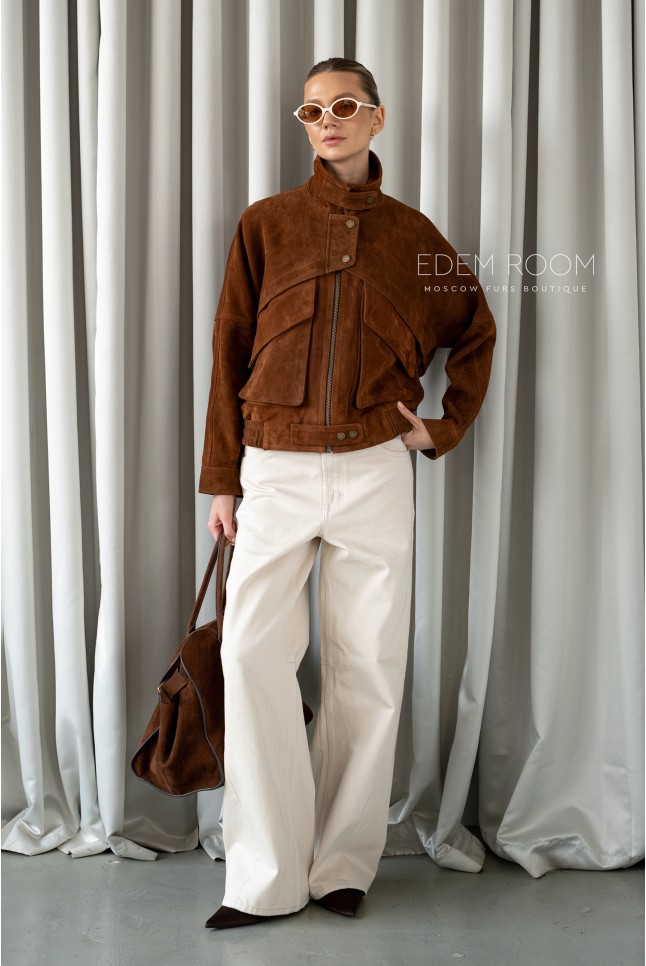  куртка из замшевой кожи