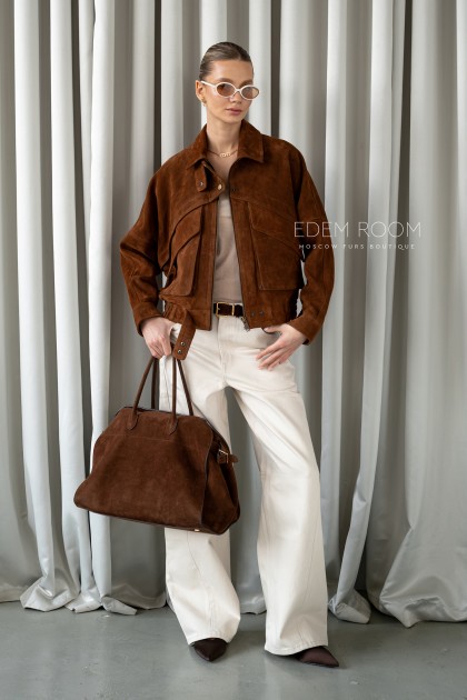  куртка из замшевой кожи