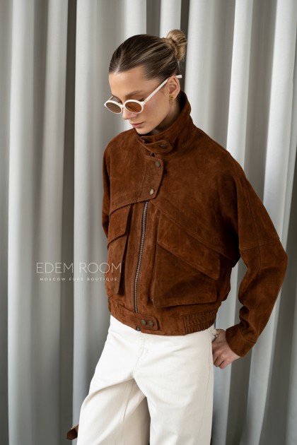  куртка из замшевой кожи