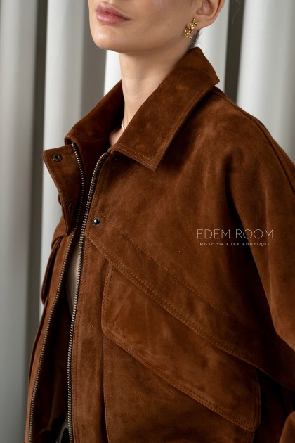  куртка из замшевой кожи