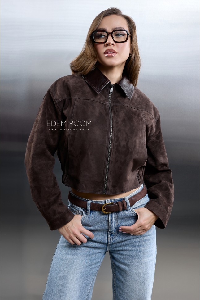 укороченная замшевая куртка укороченная замшевая куртка