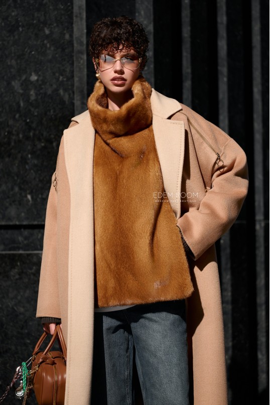 манишка из меха норки