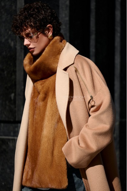 манишка из меха норки