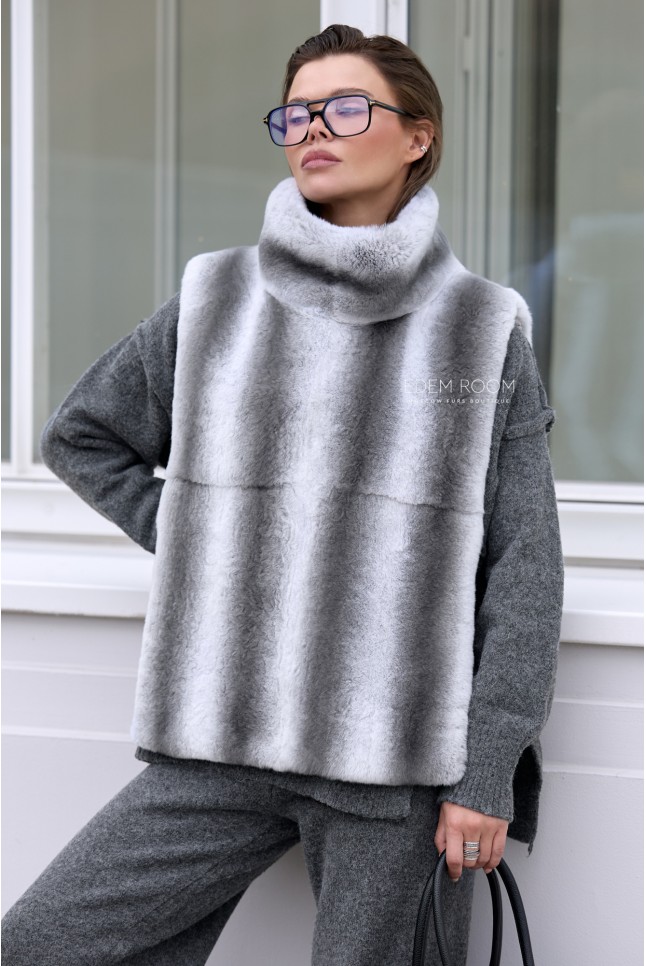 манишка из меха рекса