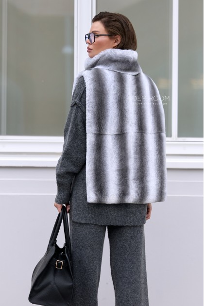 манишка из меха рекса