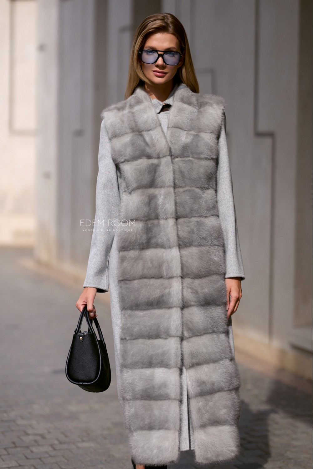пальто - жилетка из меха норки