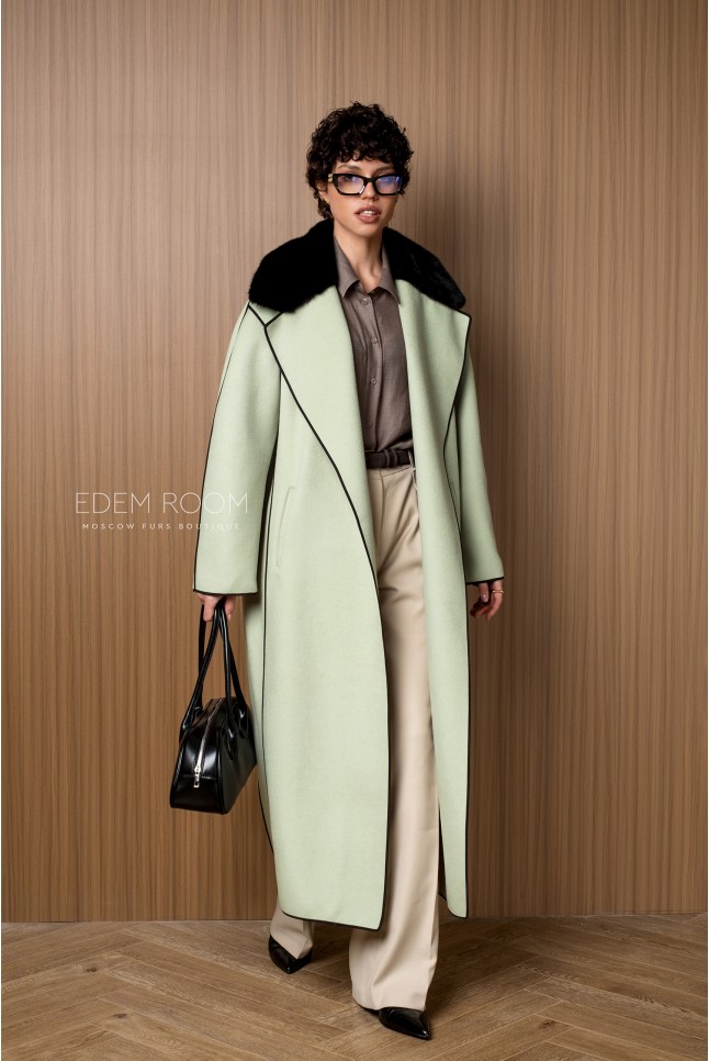 пальто из натуральной шерсти - Италия 