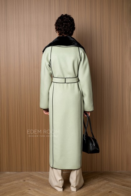 пальто из натуральной шерсти - Италия 