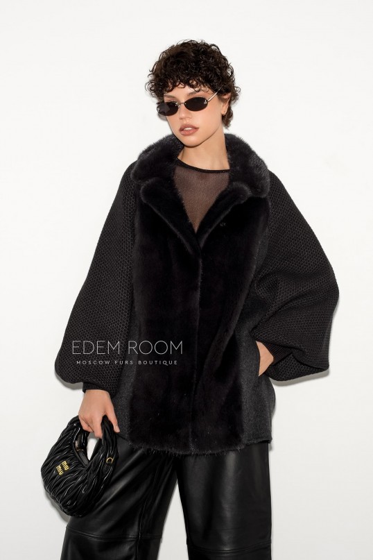 куртка с мехом норки