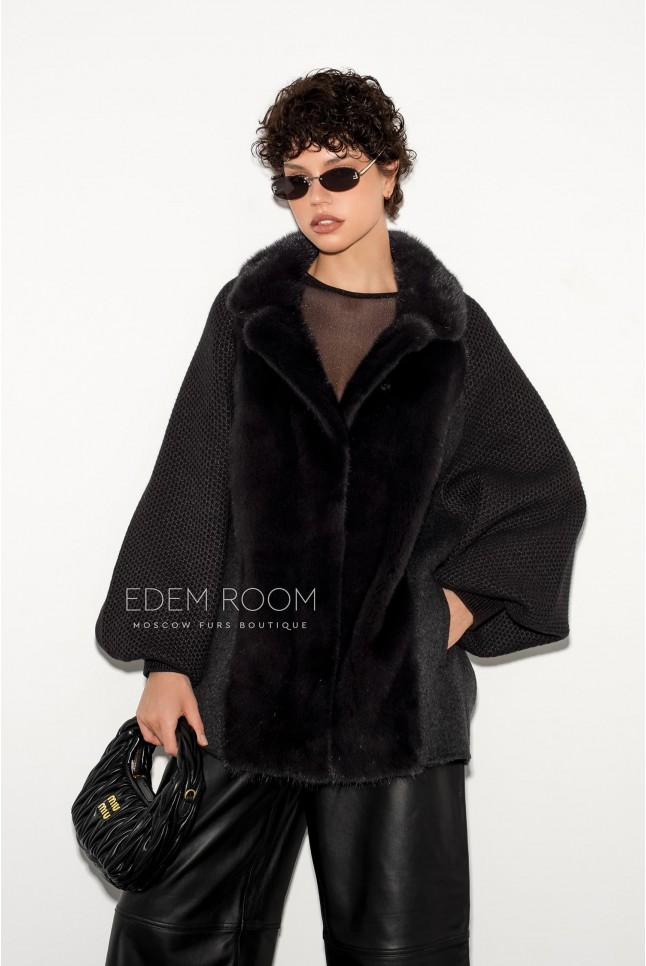 куртка с мехом норки