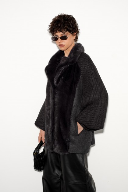 куртка с мехом норки