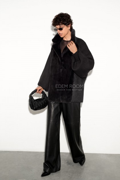 куртка с мехом норки