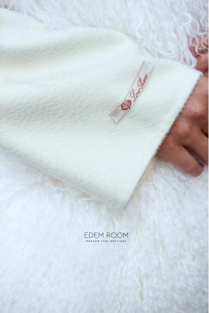 кашемировое пальто Loro Piano с мехом ламы