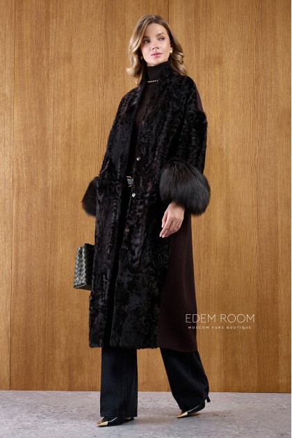 пальто с мехом