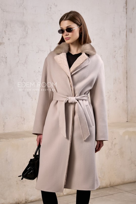 кашемировое пальто с подстежкой
