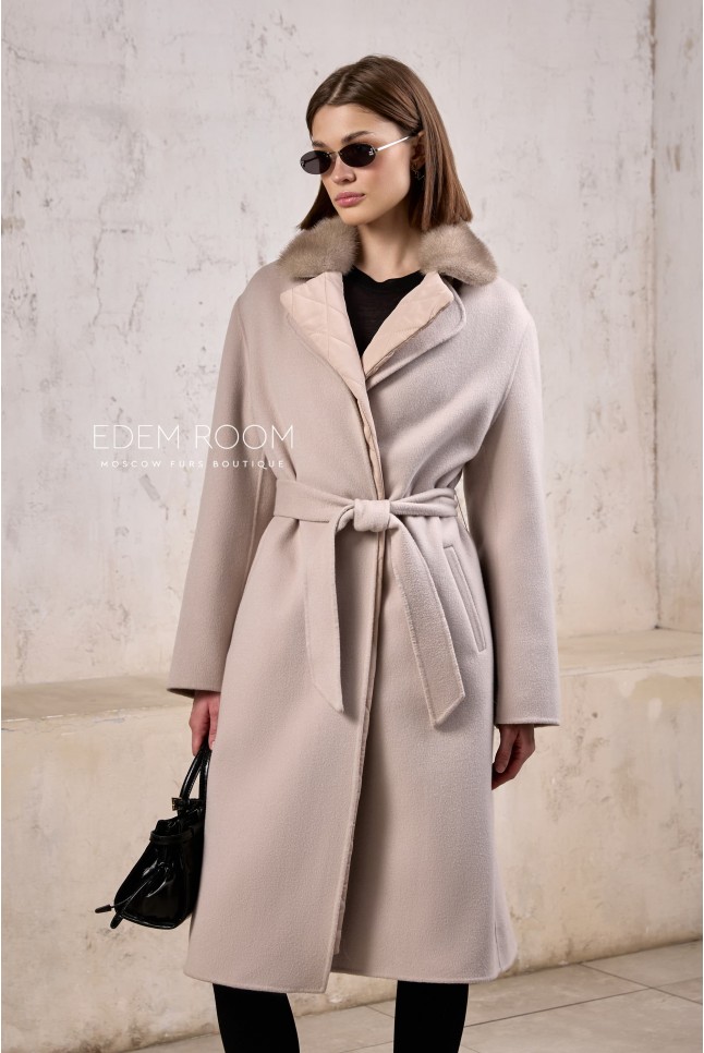 кашемировое пальто с подстежкой