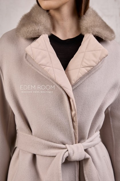 кашемировое пальто с подстежкой