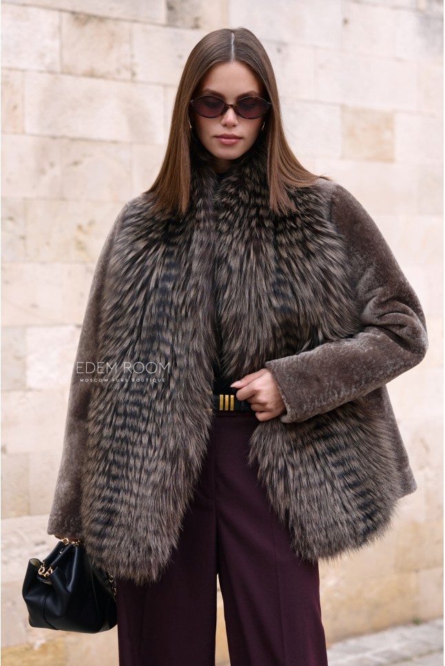 меховая куртка - дублёнка