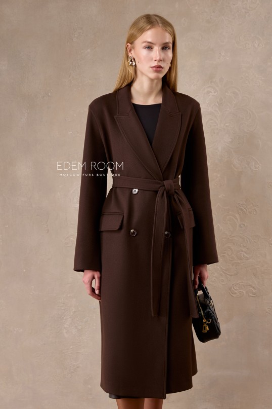 пальто из кашемира от Donna Bacconi