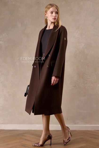 пальто из кашемира от Donna Bacconi