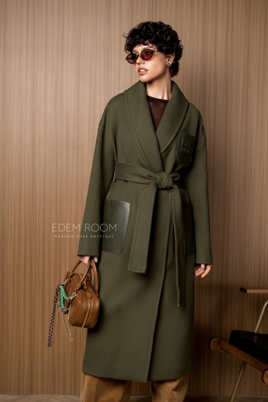 пальто на запах от Donna Bacconi