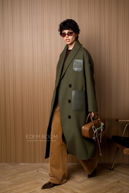 пальто на запах от Donna Bacconi