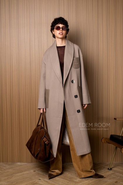 пальто без меха от Donna Bacconi