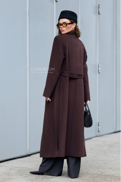 длинное пальто без меха