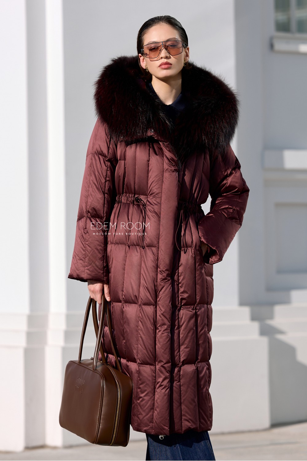пуховое пальто с мехом