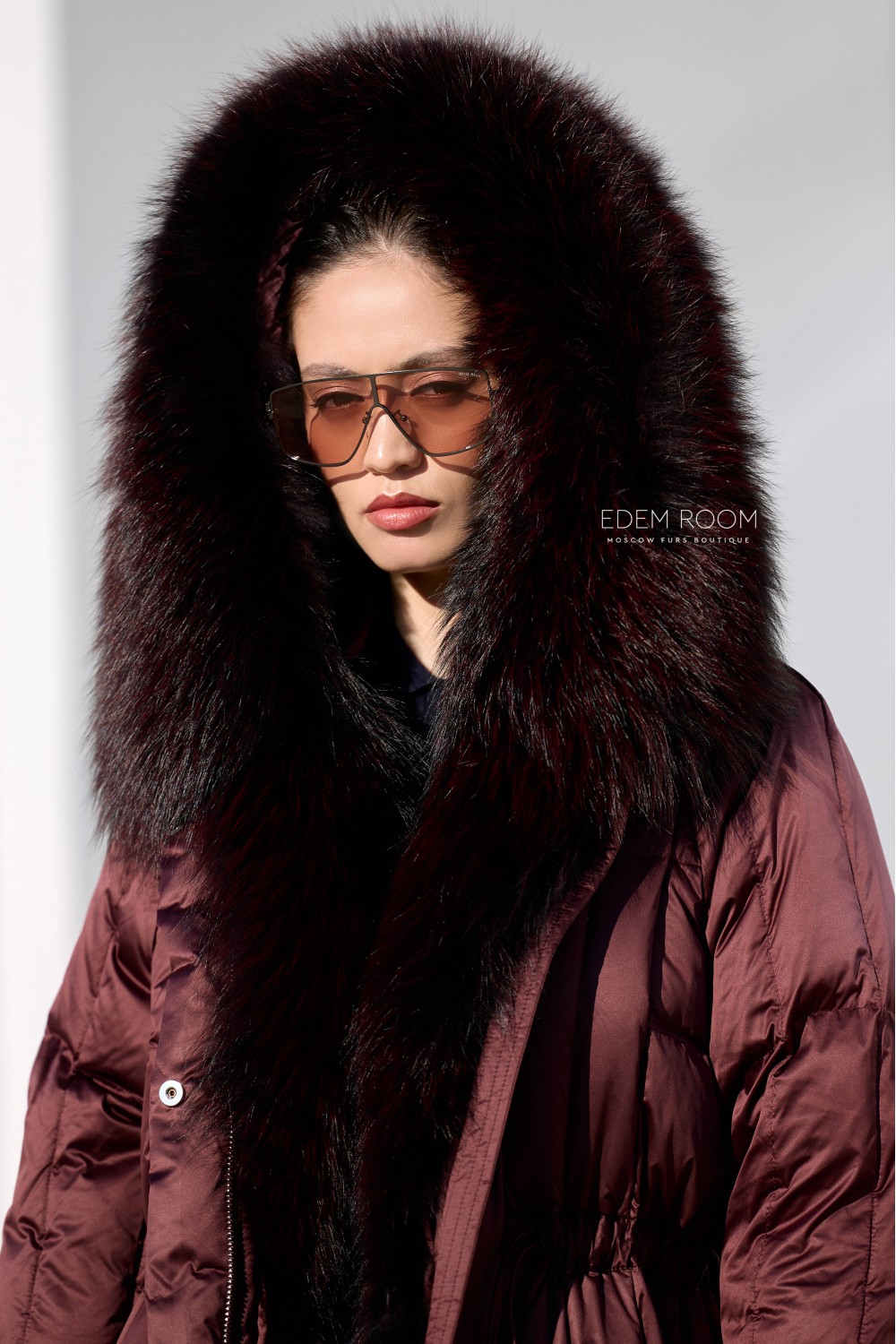 пуховое пальто с мехом