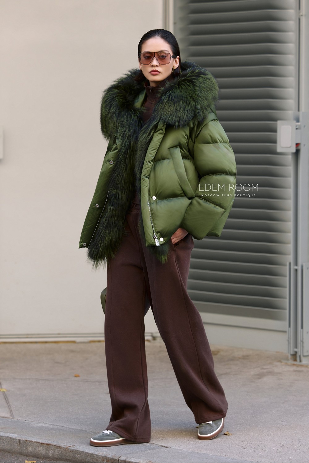 куртка - жилетка пуховик с мехом