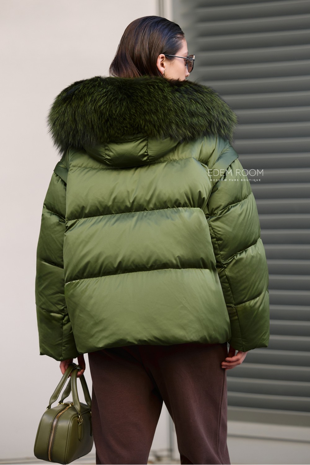 куртка - жилетка пуховик с мехом