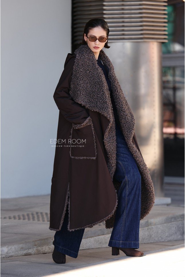 удлинённое пальто оверсайз