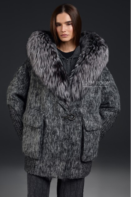 зимняя куртка - пальто с мехом
