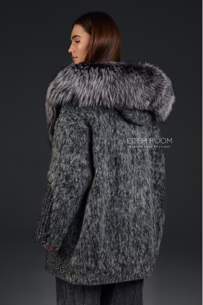 зимняя куртка - пальто с мехом