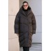 пальто пуховое с капюшоном